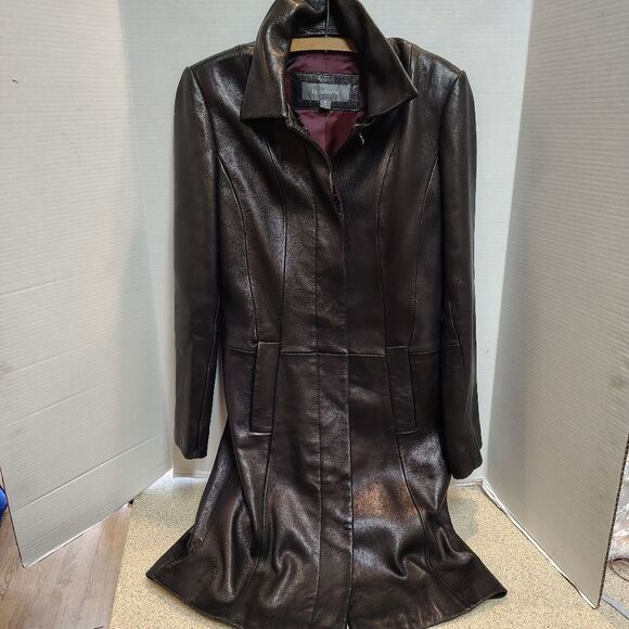 Liz Claiborne Driving Coat Leather Size Small - Picture 1 of 9